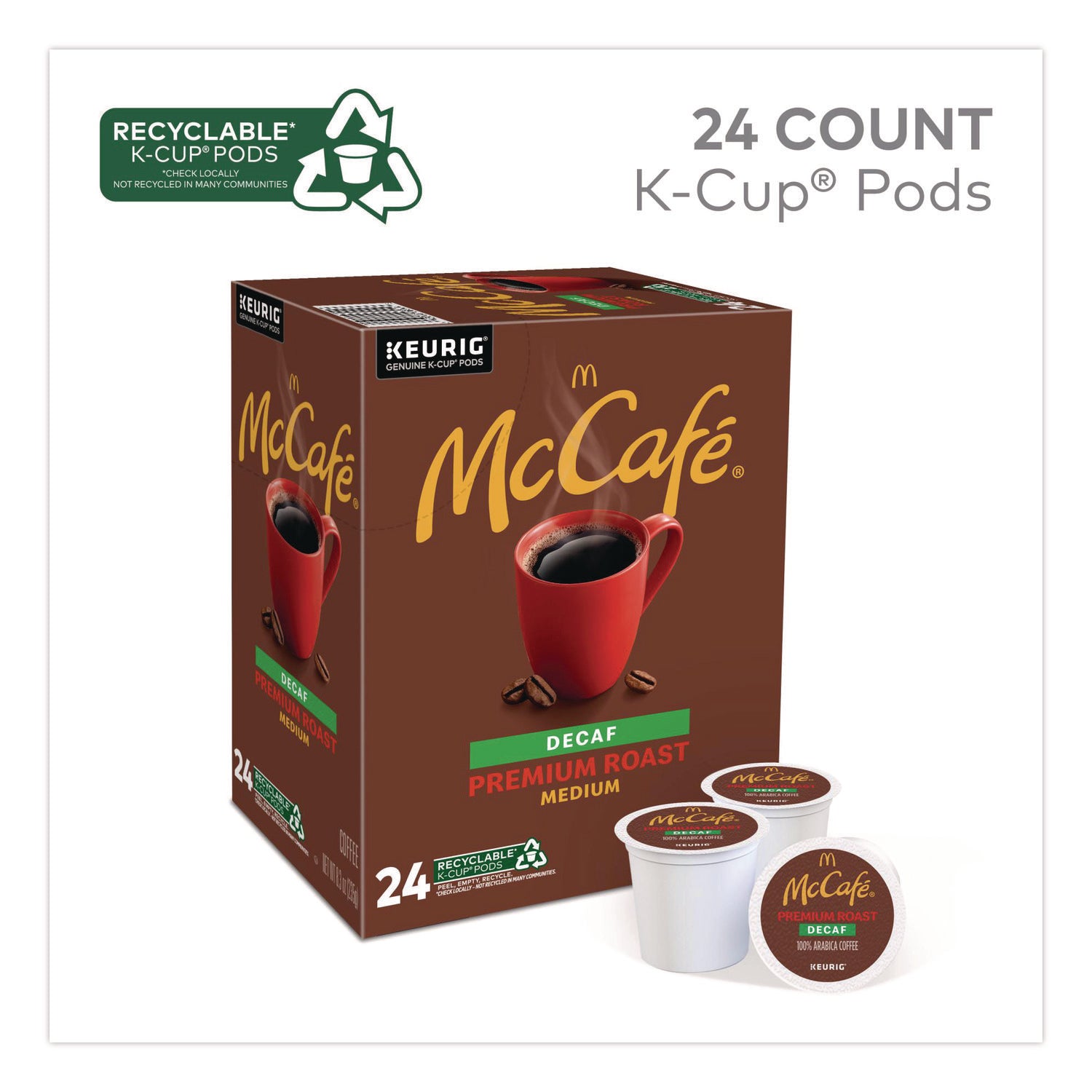 Premium Roast Decaf K-Cup, 24/BX