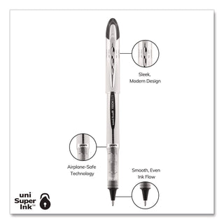Refill for Vision Elite Roller Ball Pens, Bold Conical Tip, Black Ink, 2/Pack