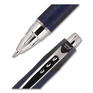 Jetstream Retractable Hybrid Gel Pen, Fine 0.7 mm, Black Ink, Blue/Silver Barrel