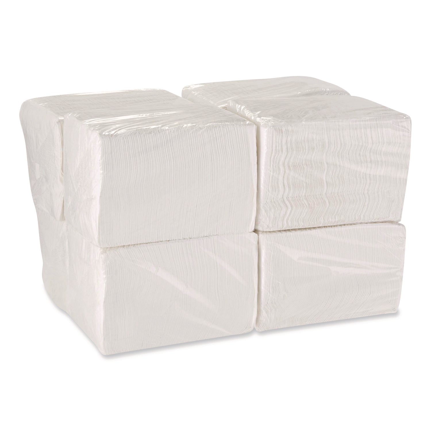 Acclaim 1/4 Fold Paper Dinner Napkins, White, 1-Ply, 16"x16", 500/PK, 8 PK/CT
