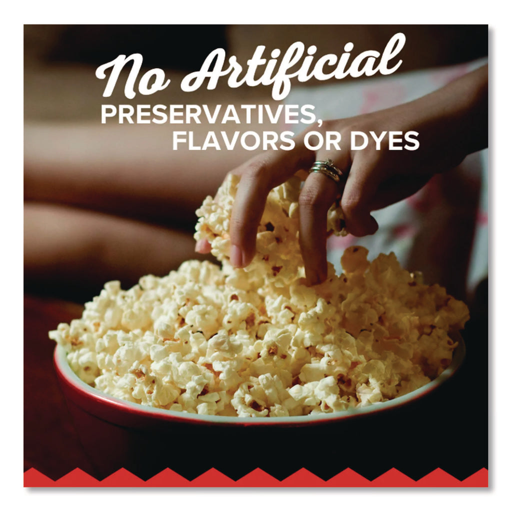 Gourmet Microwave Popcorn, Butter, 3.29 oz Bag, 36/Carton