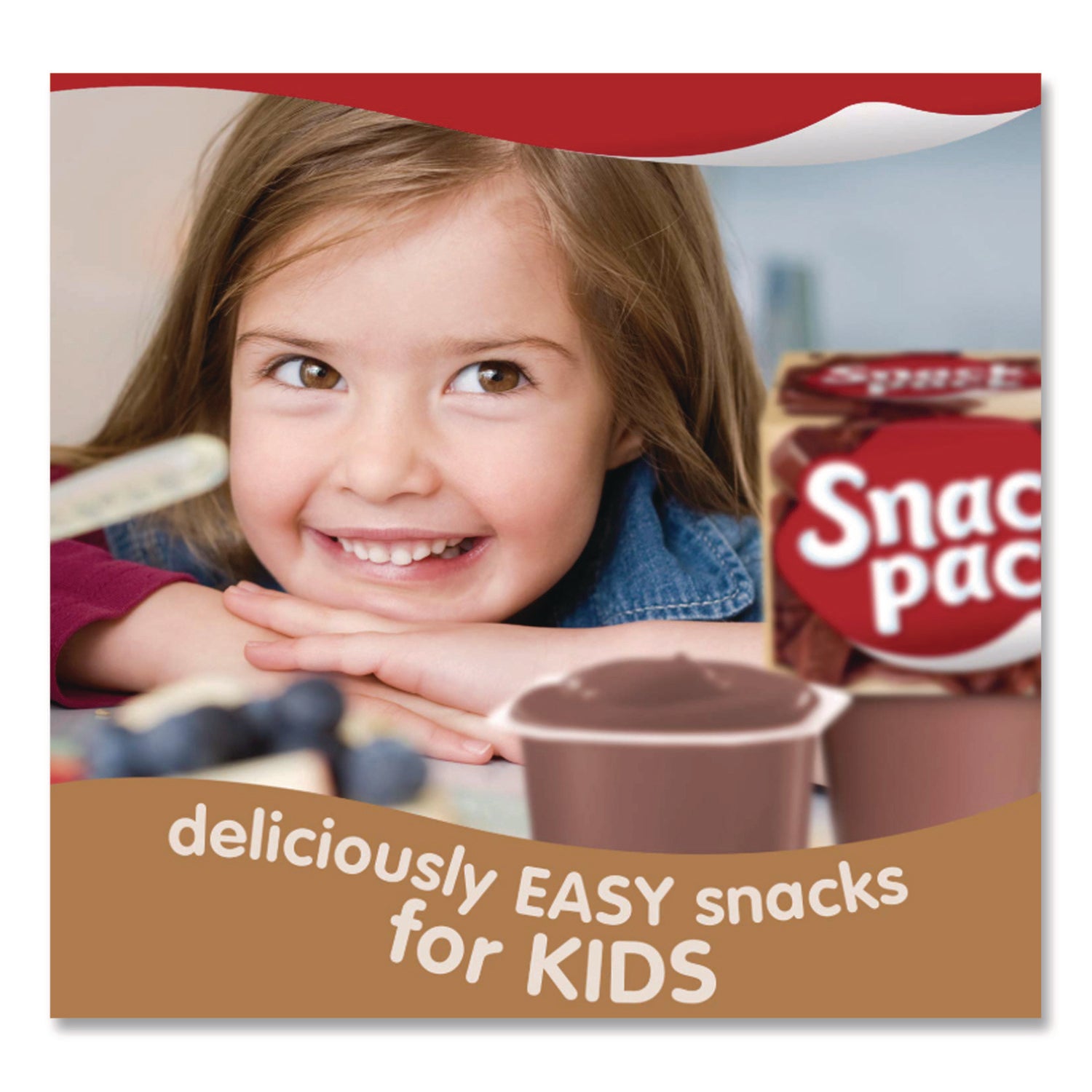 Pudding Cups, Chocolate, 3.5 oz Cup, 48/Carton