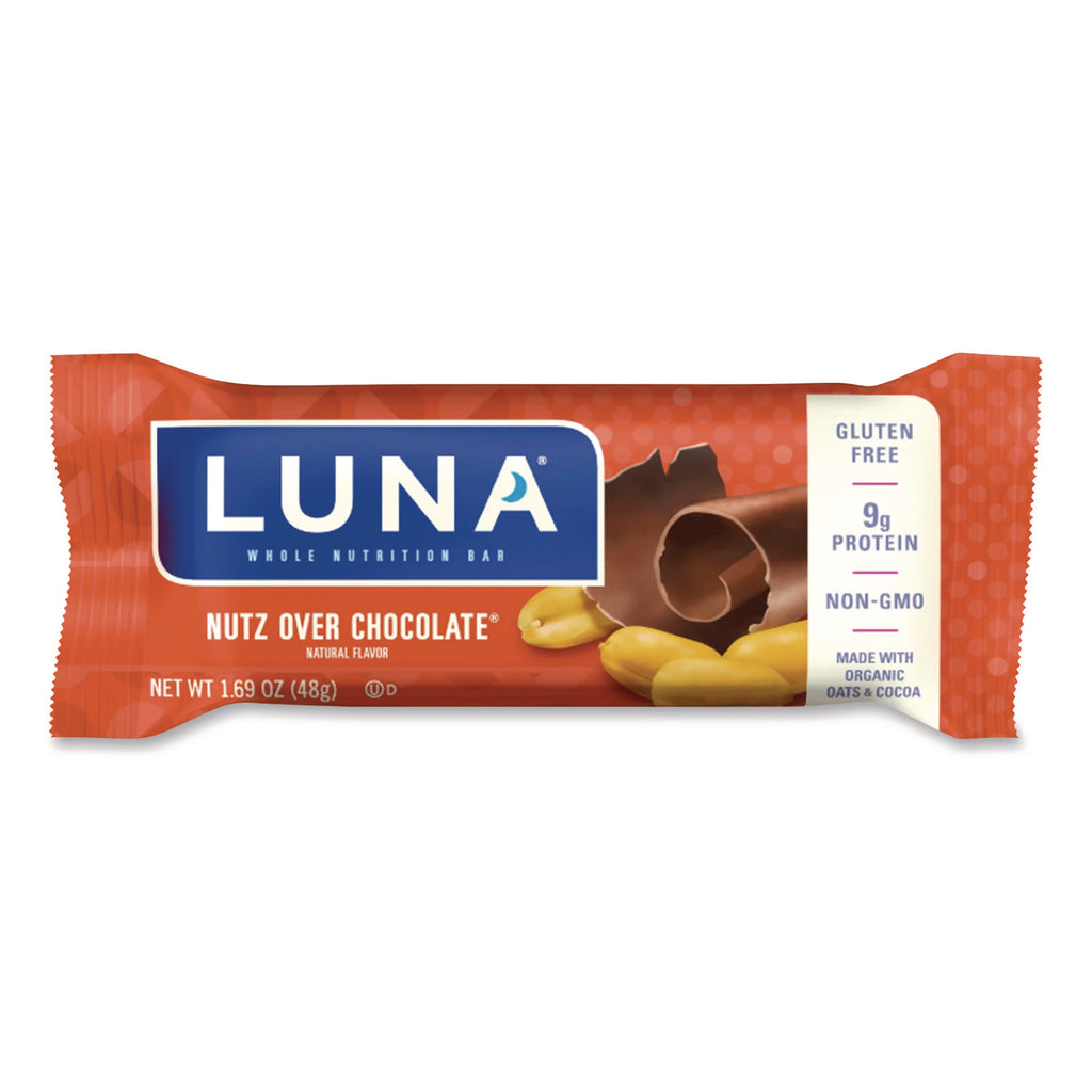 Whole Nutrition Bar, Nutz Over Chocolate, 1.69 oz Bar, 15 Bars/Box
