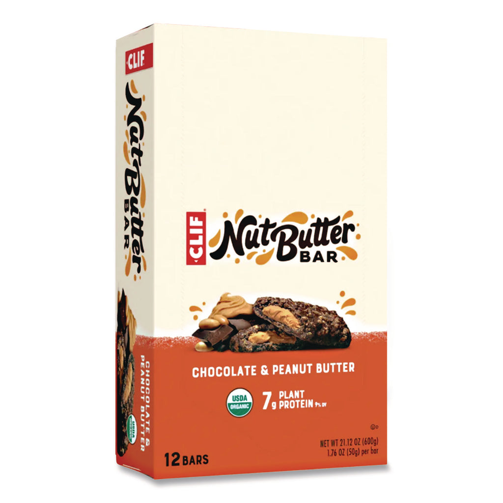 Nut Butter Filled Energy Bar, Chocolate Peanut Butter, 1.76 oz Bar, 12 Bars/Box
