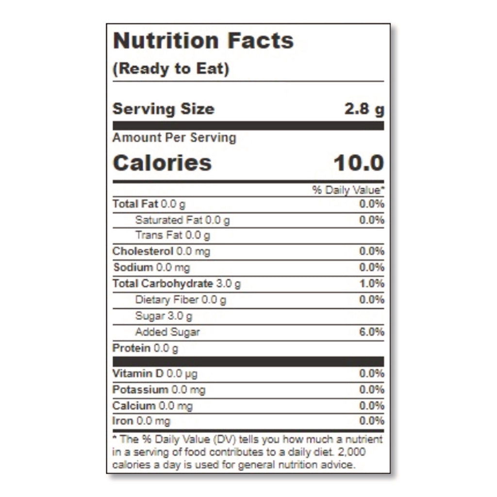 All Natural Cane Sugar. 20 oz Canister