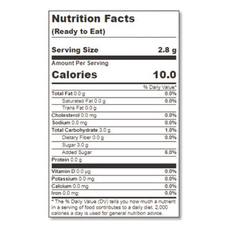All Natural Cane Sugar. 20 oz Canister