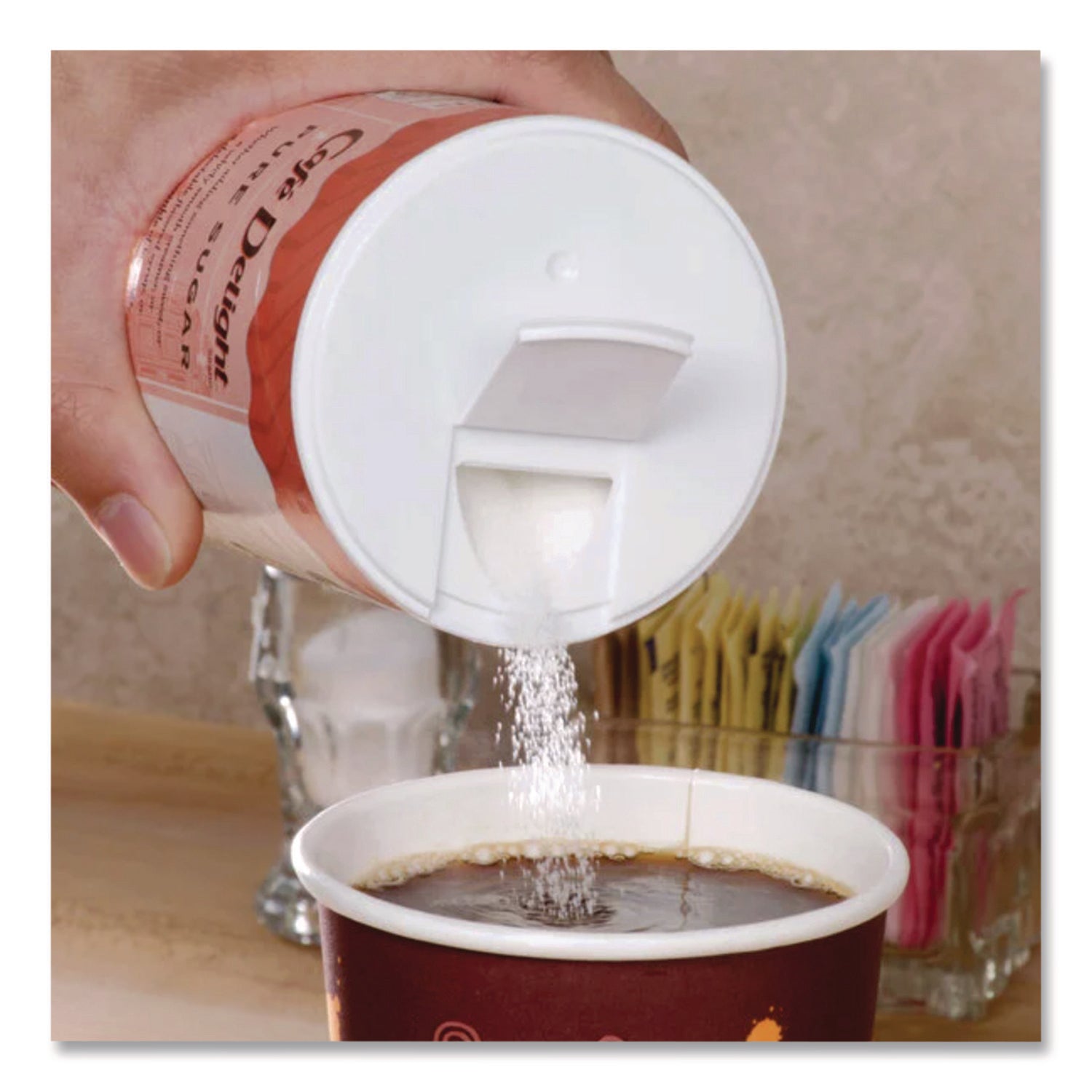 All Natural Cane Sugar. 20 oz Canister