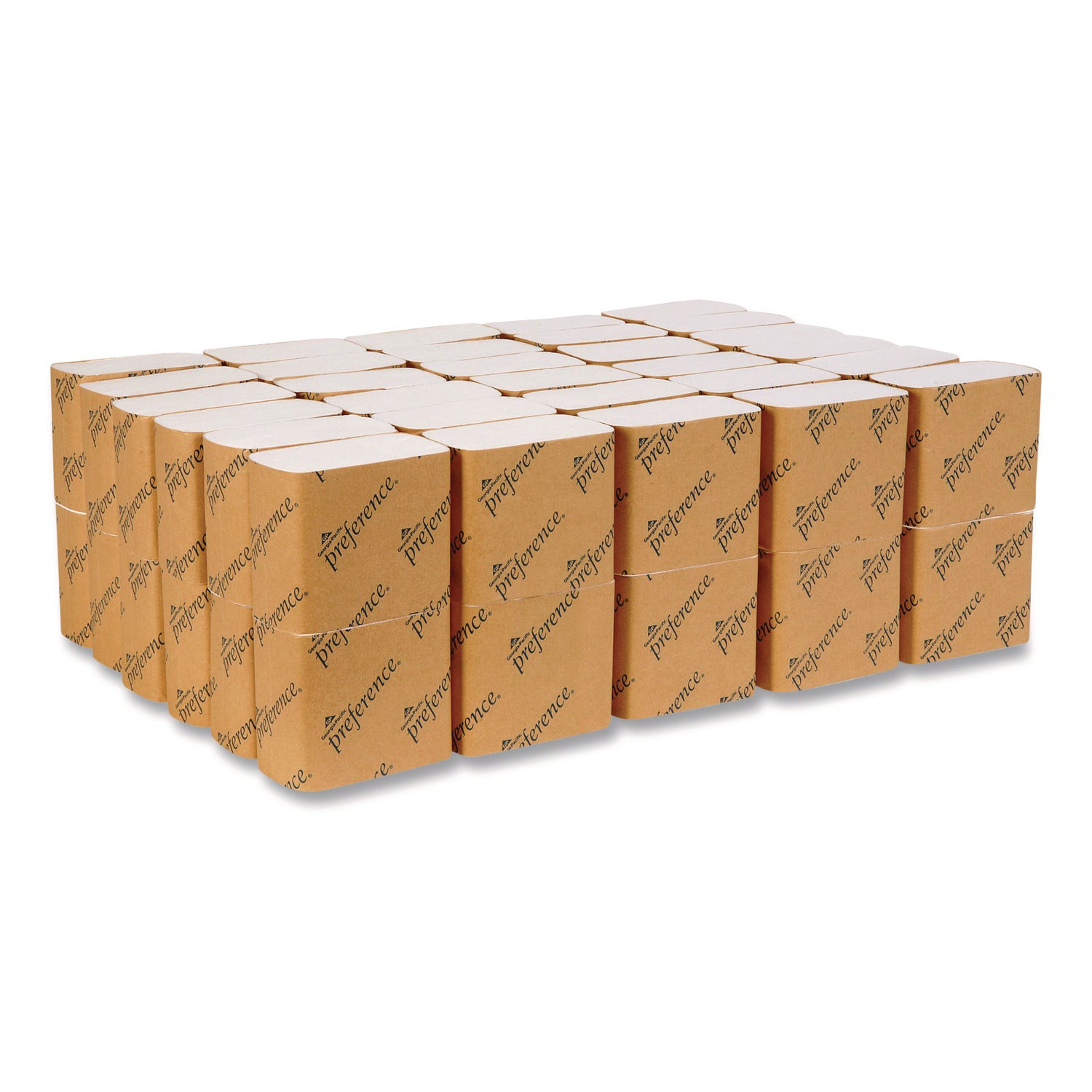 Singlefold Interfolded Bathroom Tissue, Septic Safe, 1-Ply, White, 400 Sheets/Pack, 60 Packs/Carton