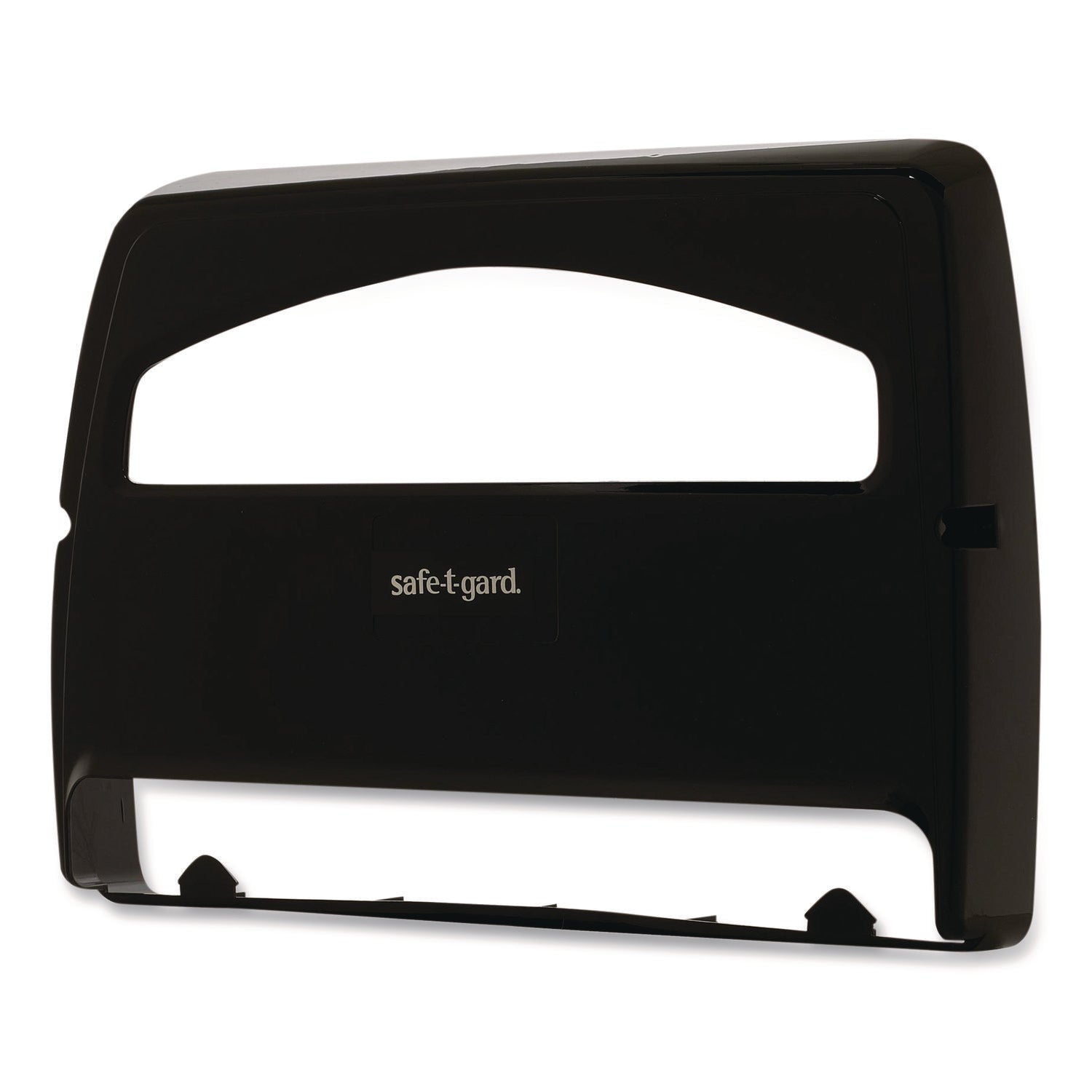 Safe-T-Gard Toilet Seat Cover Dispenser, Half-Fold, 16.38 x 2.5 x 11.75, Black