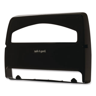 Safe-T-Gard Toilet Seat Cover Dispenser, Half-Fold, 16.38 x 2.5 x 11.75, Black