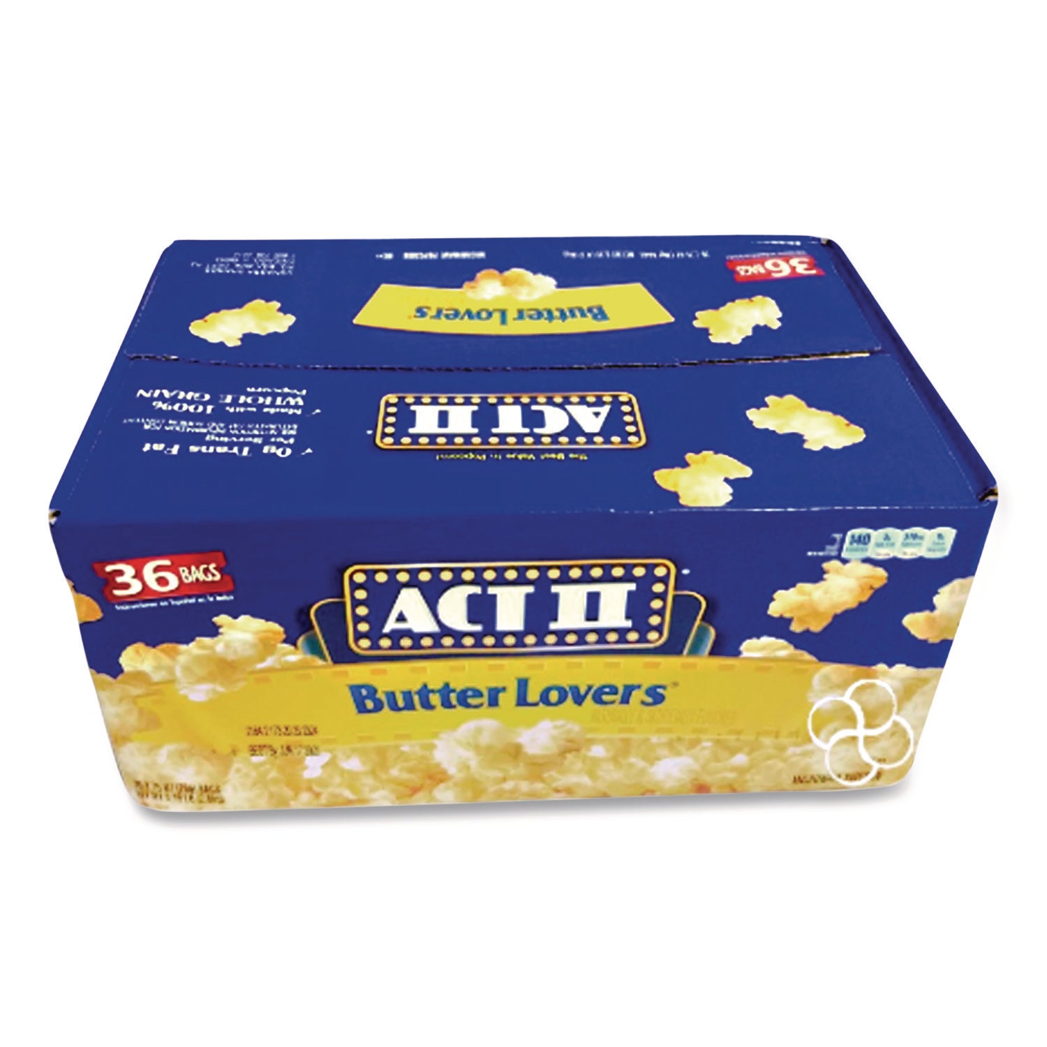 ACT II ACT II Butter Microwave Popcorn - Butter - 2.75 oz - 36 / Carton