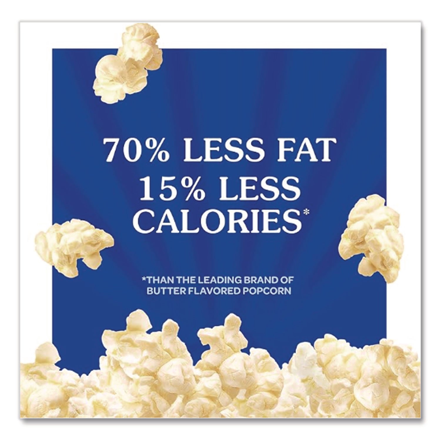 Microwave Popcorn, Light Butter, 2.75 oz Bag, 36/Carton