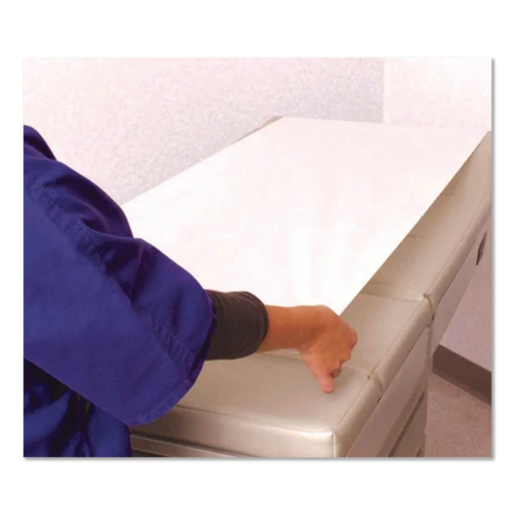 Choice Exam Table Paper Roll, Crepe Texture, 21" x 125 ft, White, 12/Carton