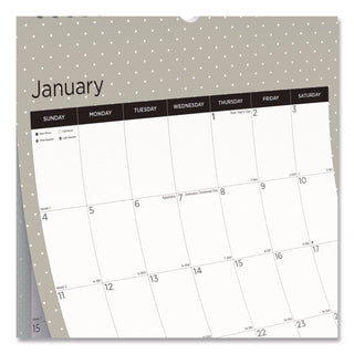 12-Month Wall Calendar, Succulent Plants Photography, 12 x 17, White/Multicolor Sheets, 12-Month (Jan to Dec): 2024