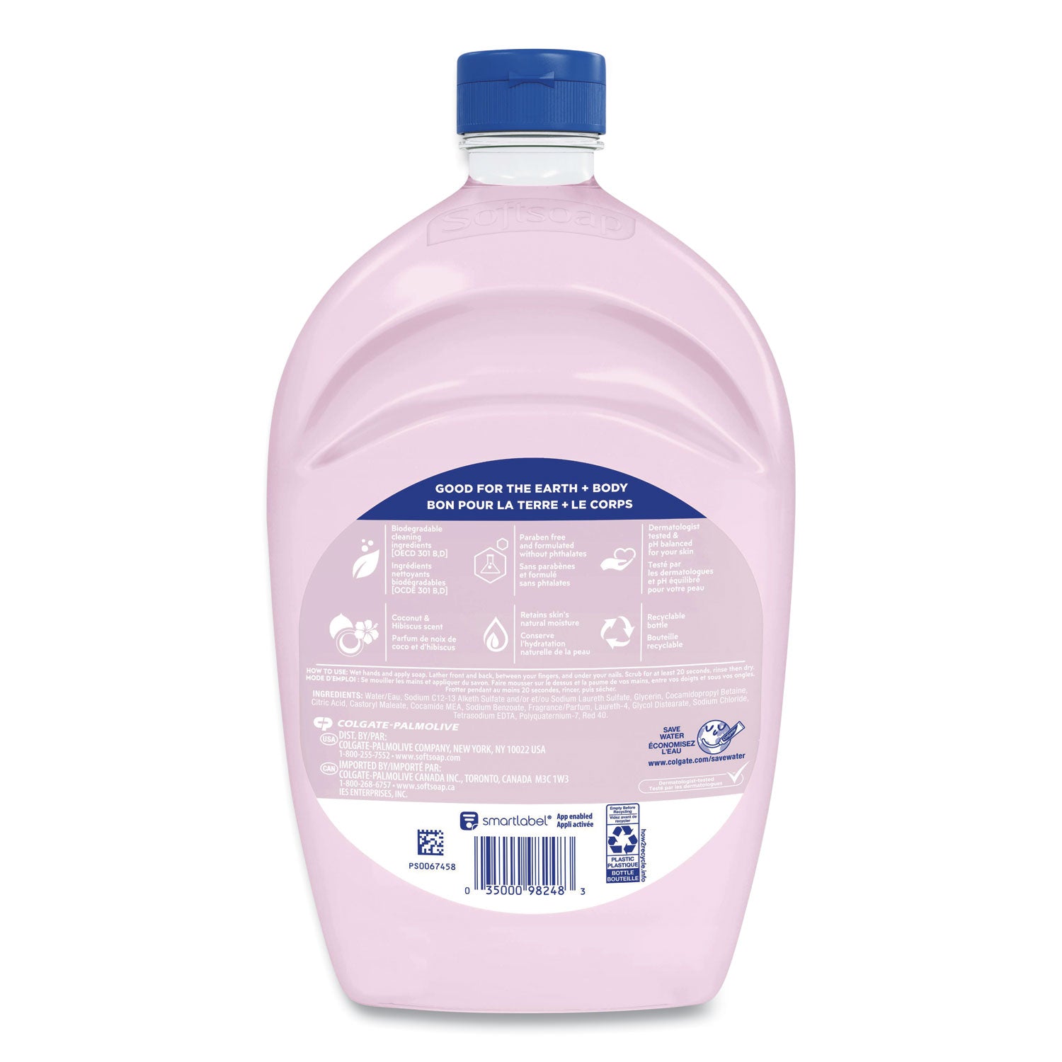 Liquid Hand Soap Refills, Coconut and Hibiscus, 50 oz Bottle