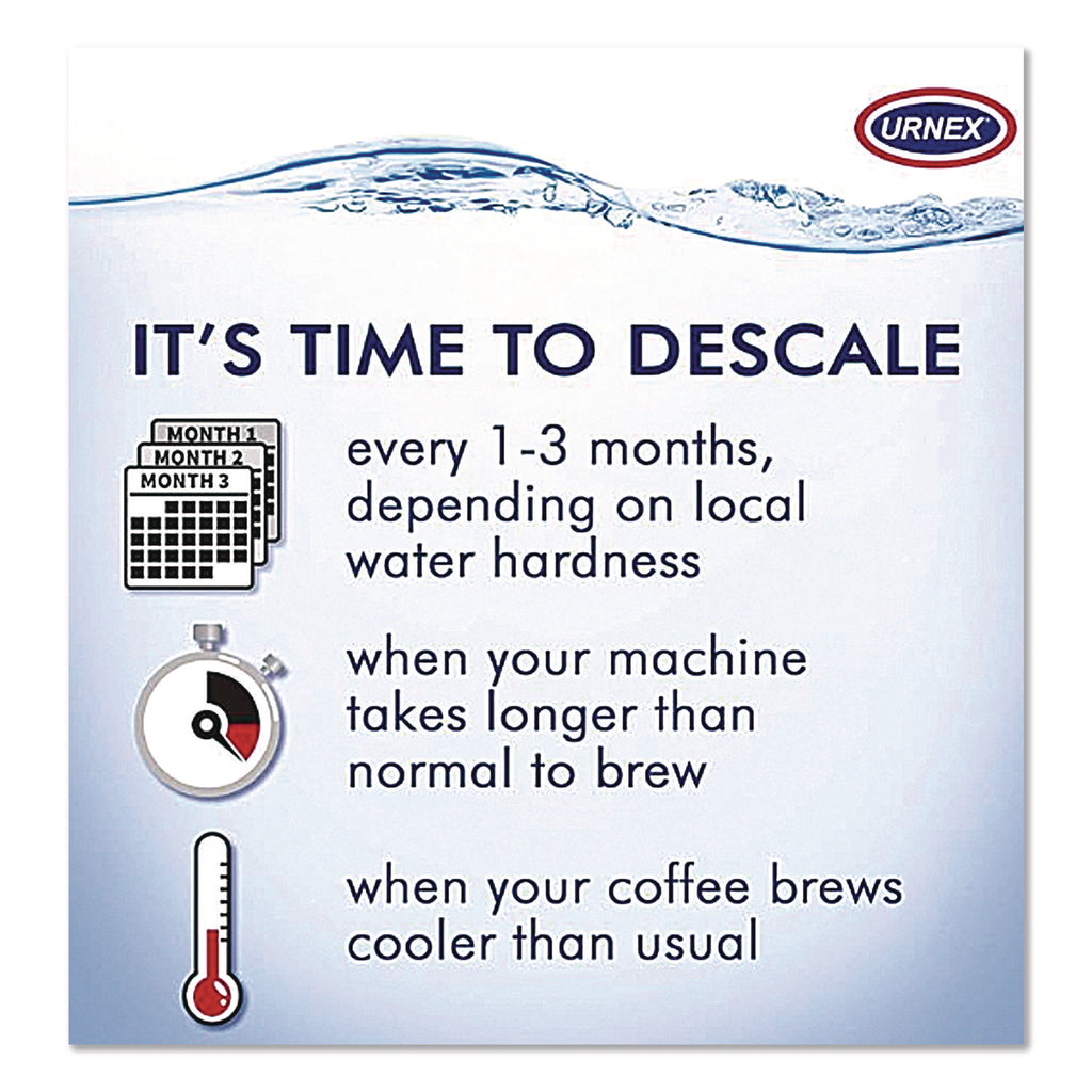 Coffee and Espresso Machine Descaling Powder, 1 oz Packets, 3/Box