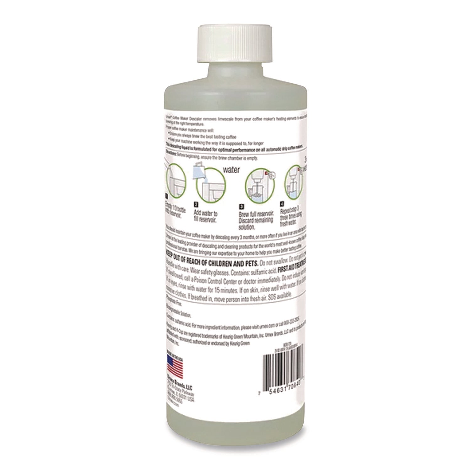 Coffee Machine Descaling Liquid, 14 oz Bottle