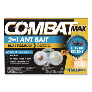 Max 2-in-1 Ant Bait, 4/Pack, 8 Packs/Carton
