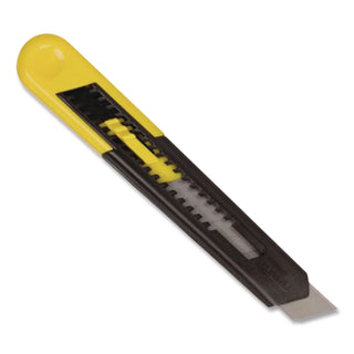 Two-Pack Quick Point Snap Off Blade Utility Knife, 9 mm and 18 mm Blades, Yellow/Black