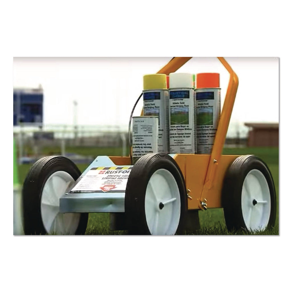Industrial Choice Athletic Field Striping Machine, 30 3/4" Long, Yellow