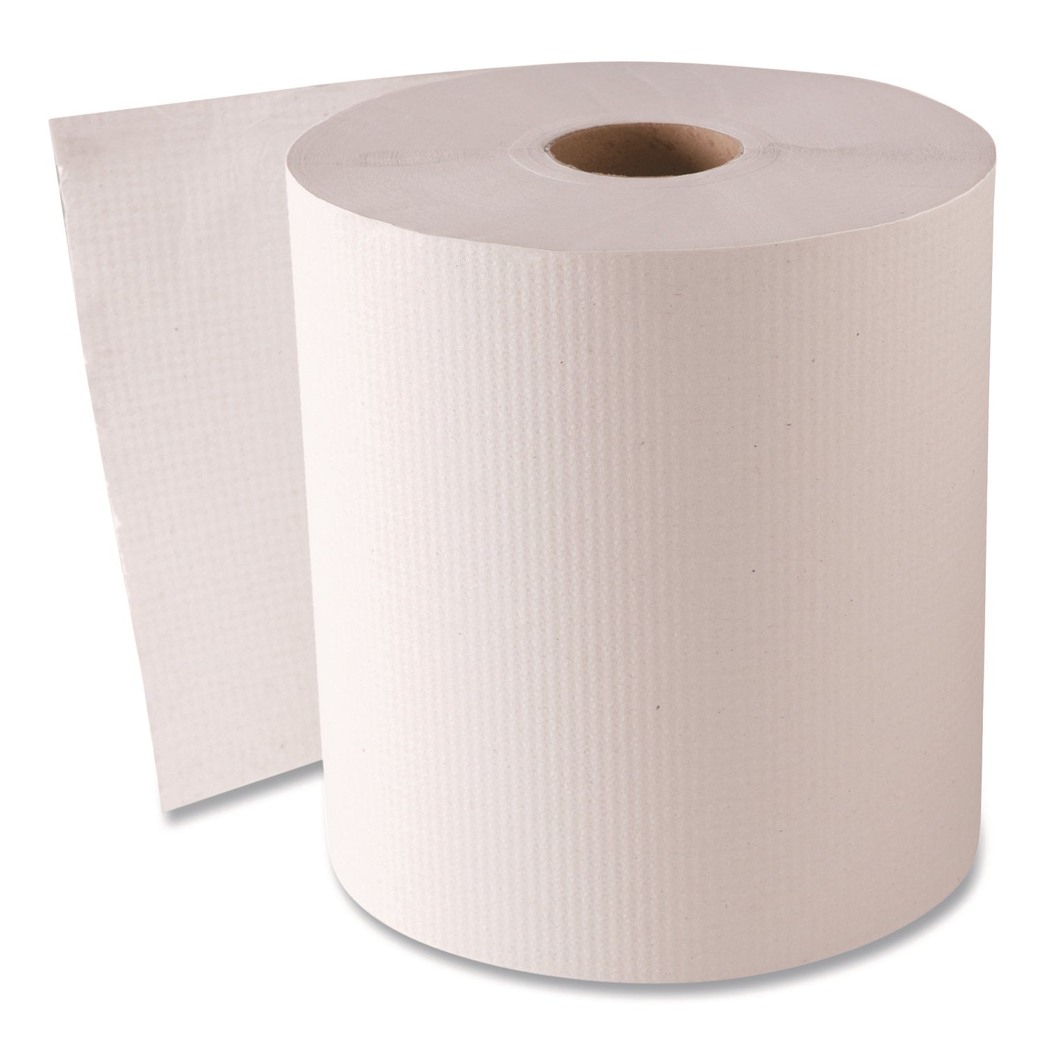 Hardwound Roll Towels, 8" x 800 ft, White, 6 Rolls/Carton