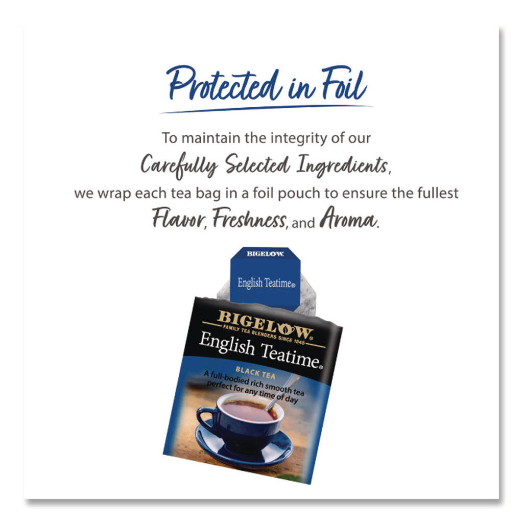 English Teatime Black Tea, 0.08 oz Tea Bag, 28/Box