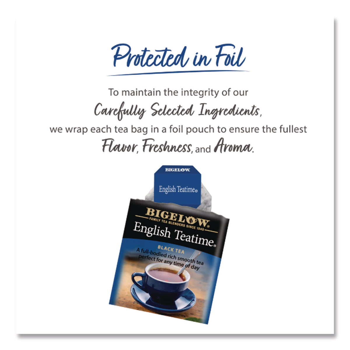 English Teatime Black Tea, 0.08 oz Tea Bag, 28/Box