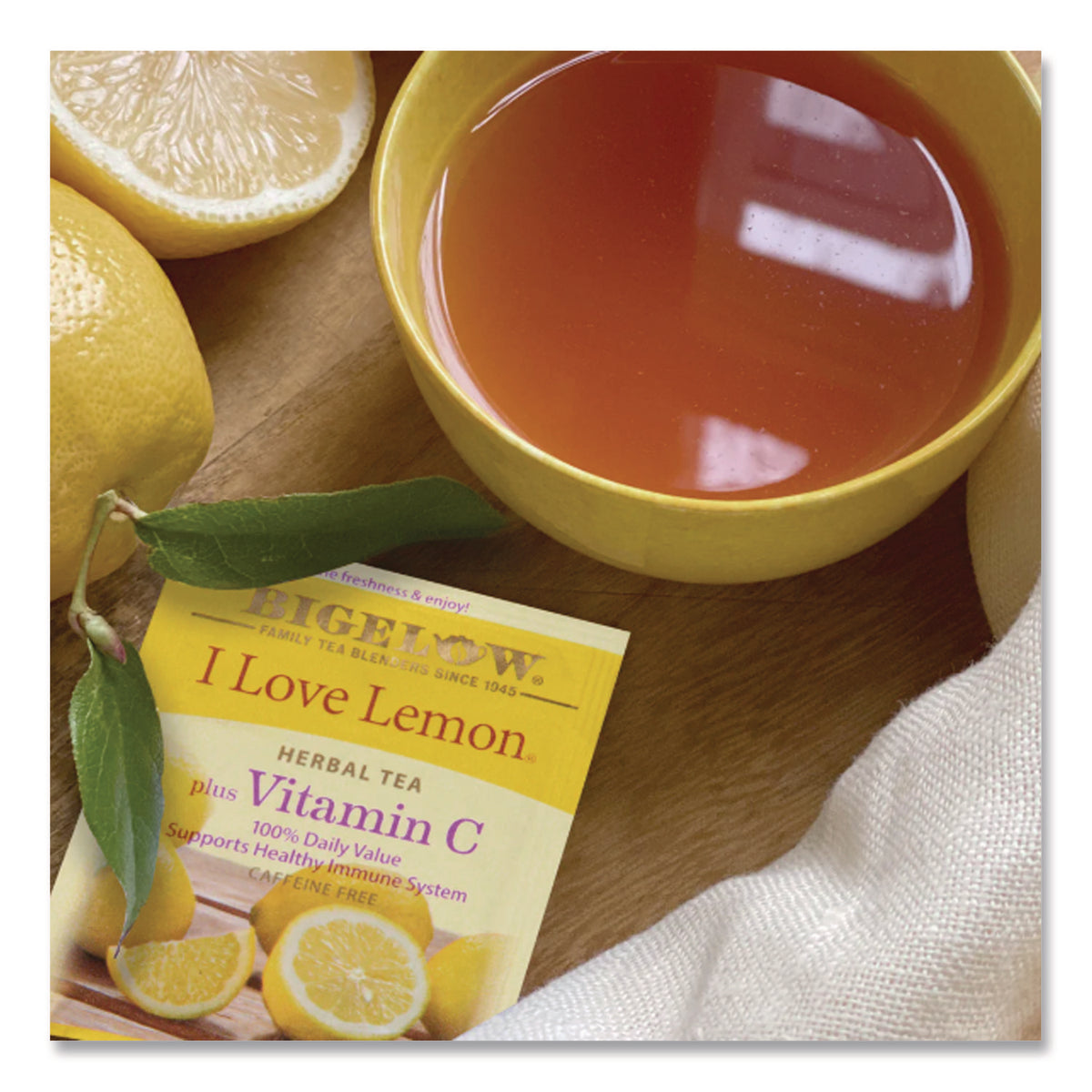 I Love Lemon Herbal Tea, 0.06 oz Tea Bag, 28/Box
