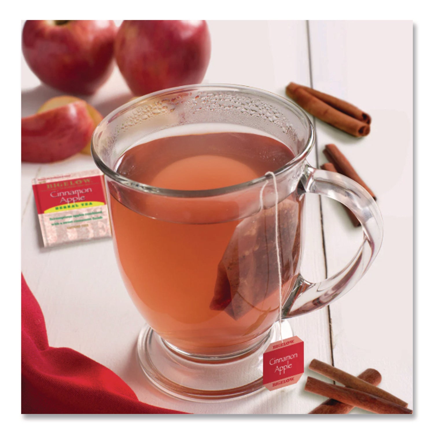 Apple Cinnamon Herbal Tea, 0.09 Tea Bag, 28/Box