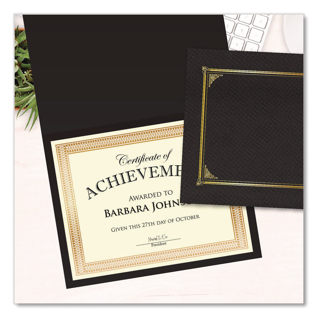 Geographics Traditional Award Certificates - 24 lb Basis Weight - 8.5" - Laser, Inkjet Compatible - Gold - 100 / Pack