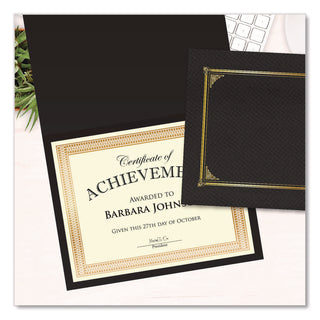 Geographics Traditional Award Certificates - 24 lb Basis Weight - 8.5" - Laser, Inkjet Compatible - Gold - 100 / Pack