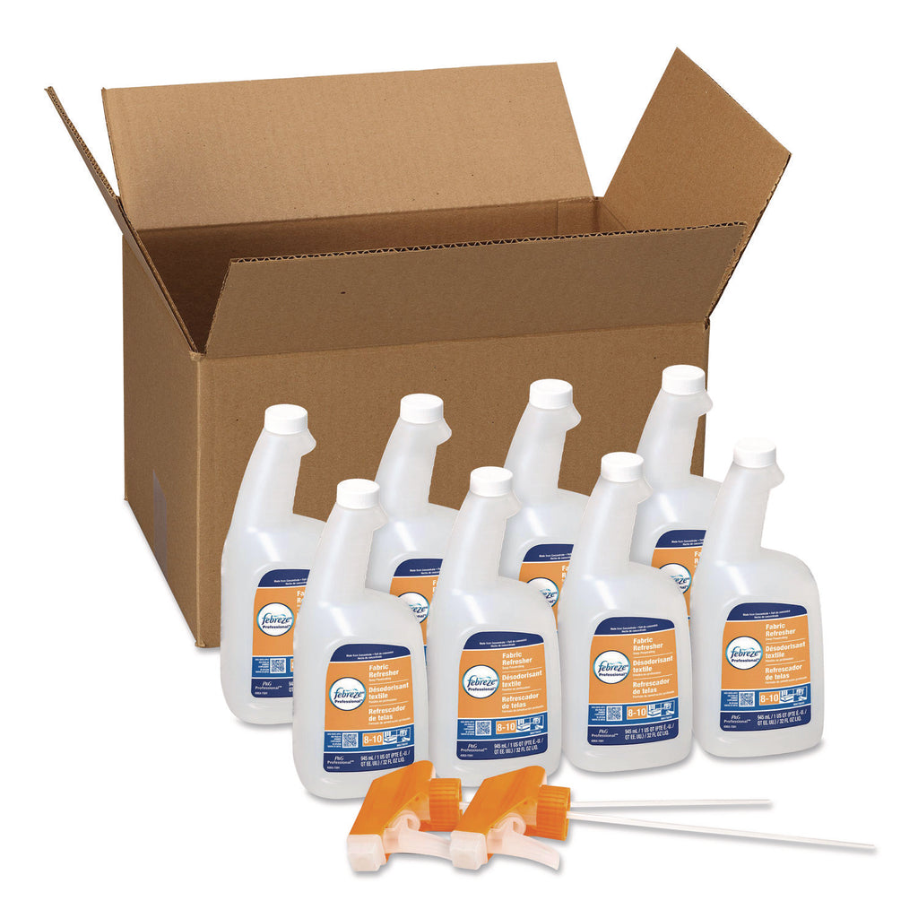 Febreze Fabric Refresher Spray - For Fabric - 32 fl oz (1 quart) - Fresh Scent - 8 / Carton - White