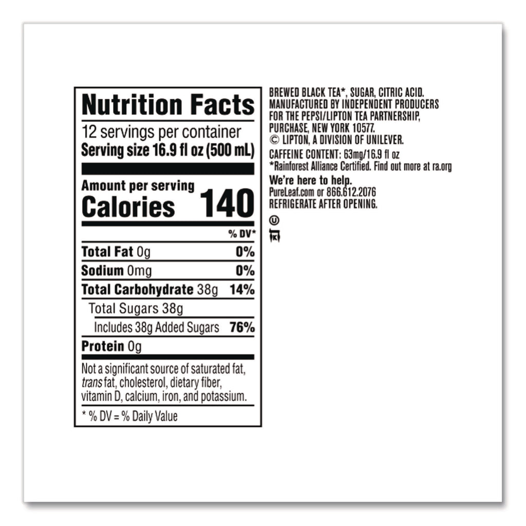 Iced Tea, Sweet Tea, 18.5 oz, 12/Carton