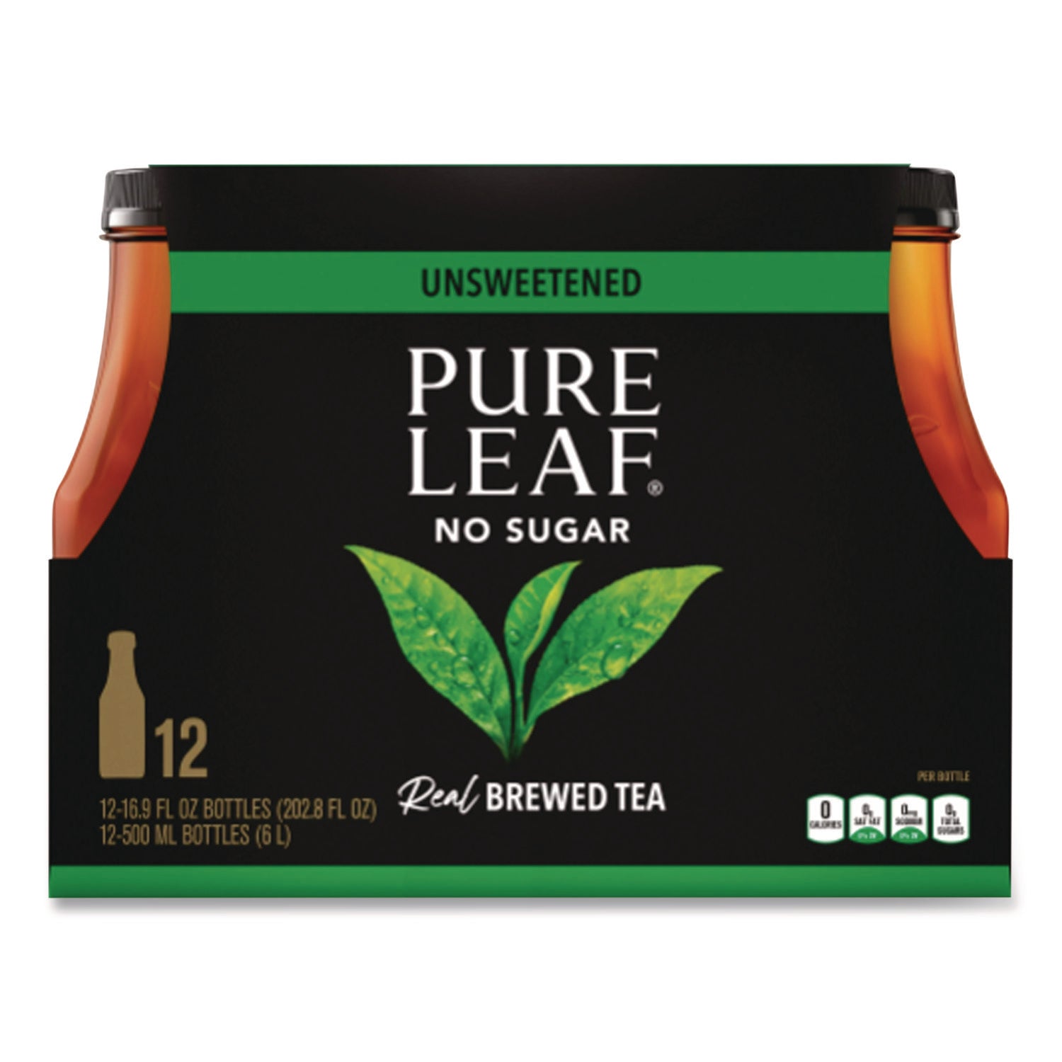 Iced Tea, Unsweetened, 18.5 oz, 12/Carton