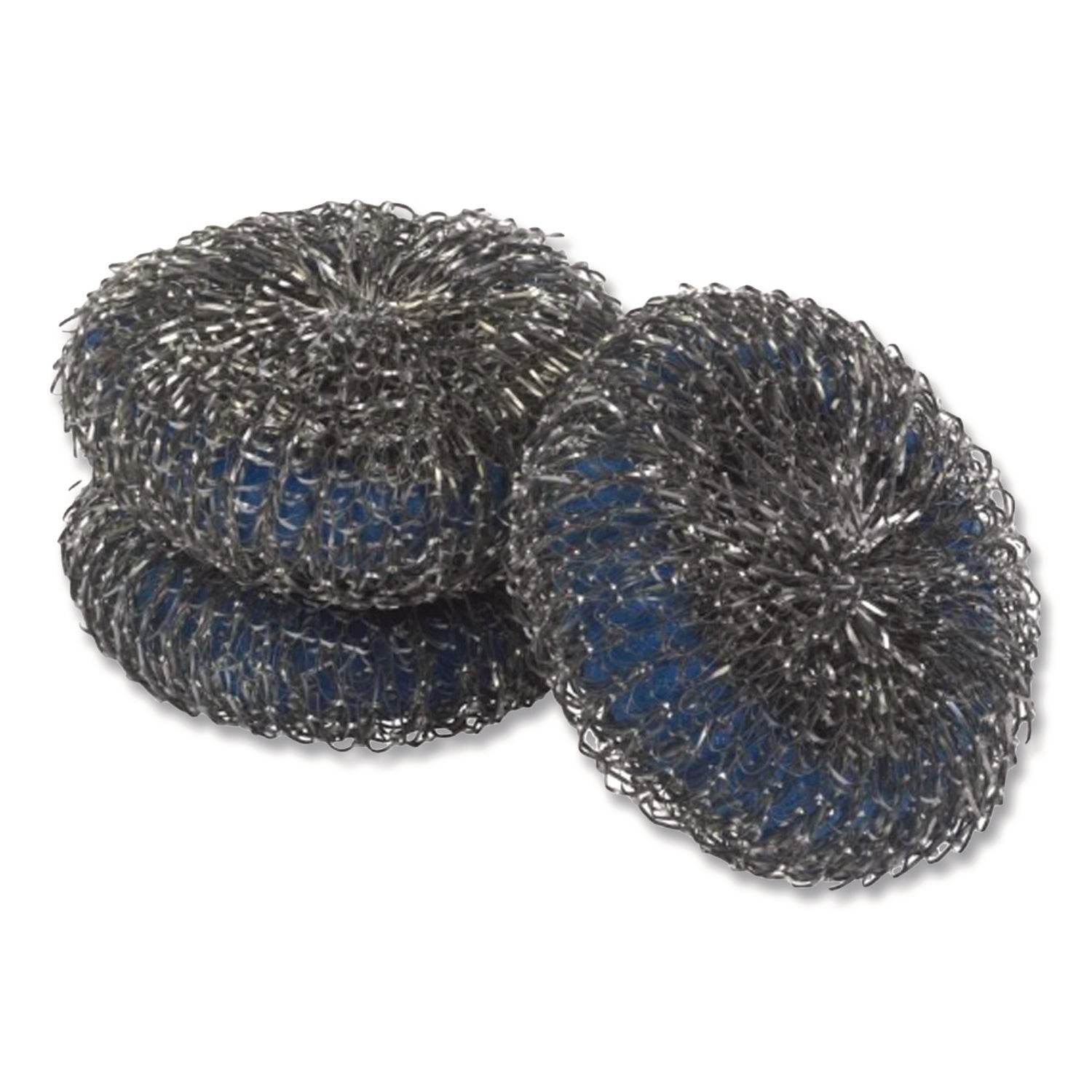 Ultra Steel Scrubbers, Gray/Silver, 3/Pack