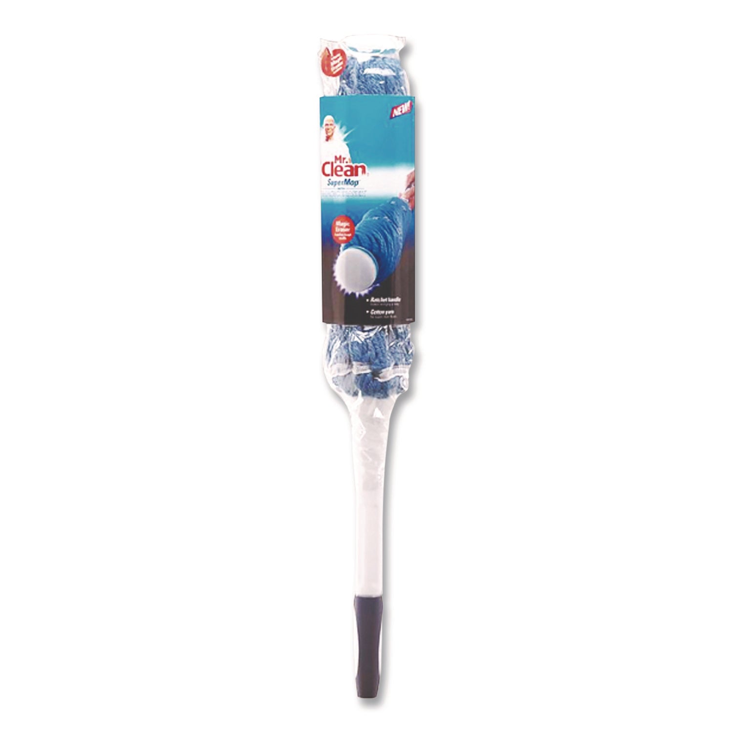 SuperMop with Magic Eraser Mop Refill, Cotton, Blue