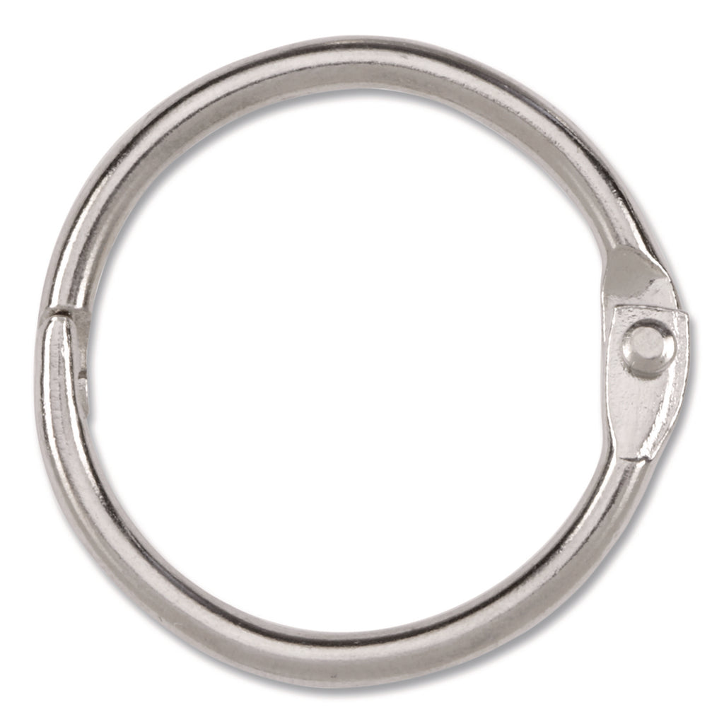 Metal Book Rings, 1" Diameter, 100/Box