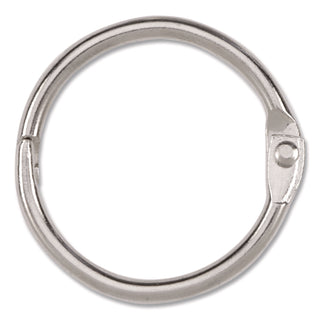 Metal Book Rings, 1" Diameter, 100/Box