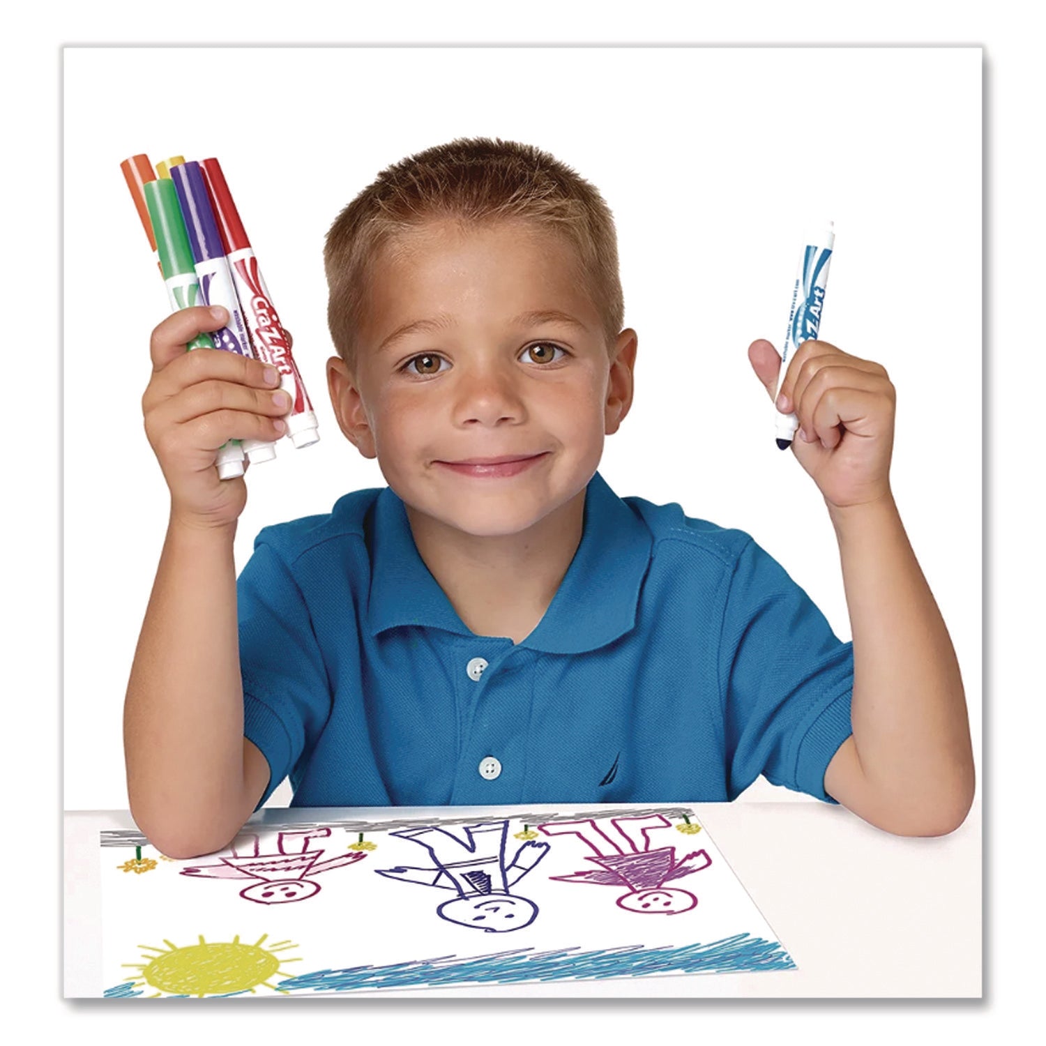 Washable Markers, Broad Bullet Tip, Assorted Classic/Neon/Pastel Colors, 20/Set