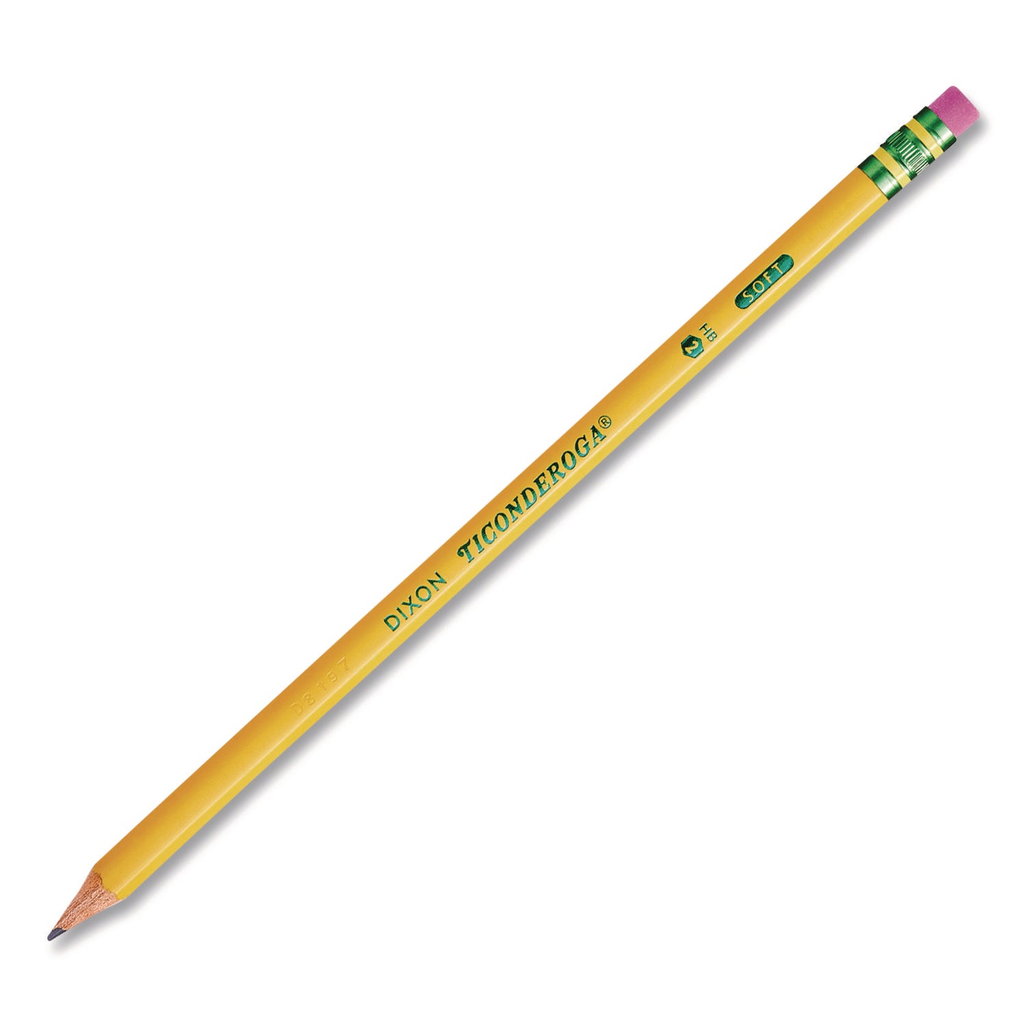 Pre-Sharpened Pencil, HB (#2), Black Lead, Yellow Barrel, 18/Pack