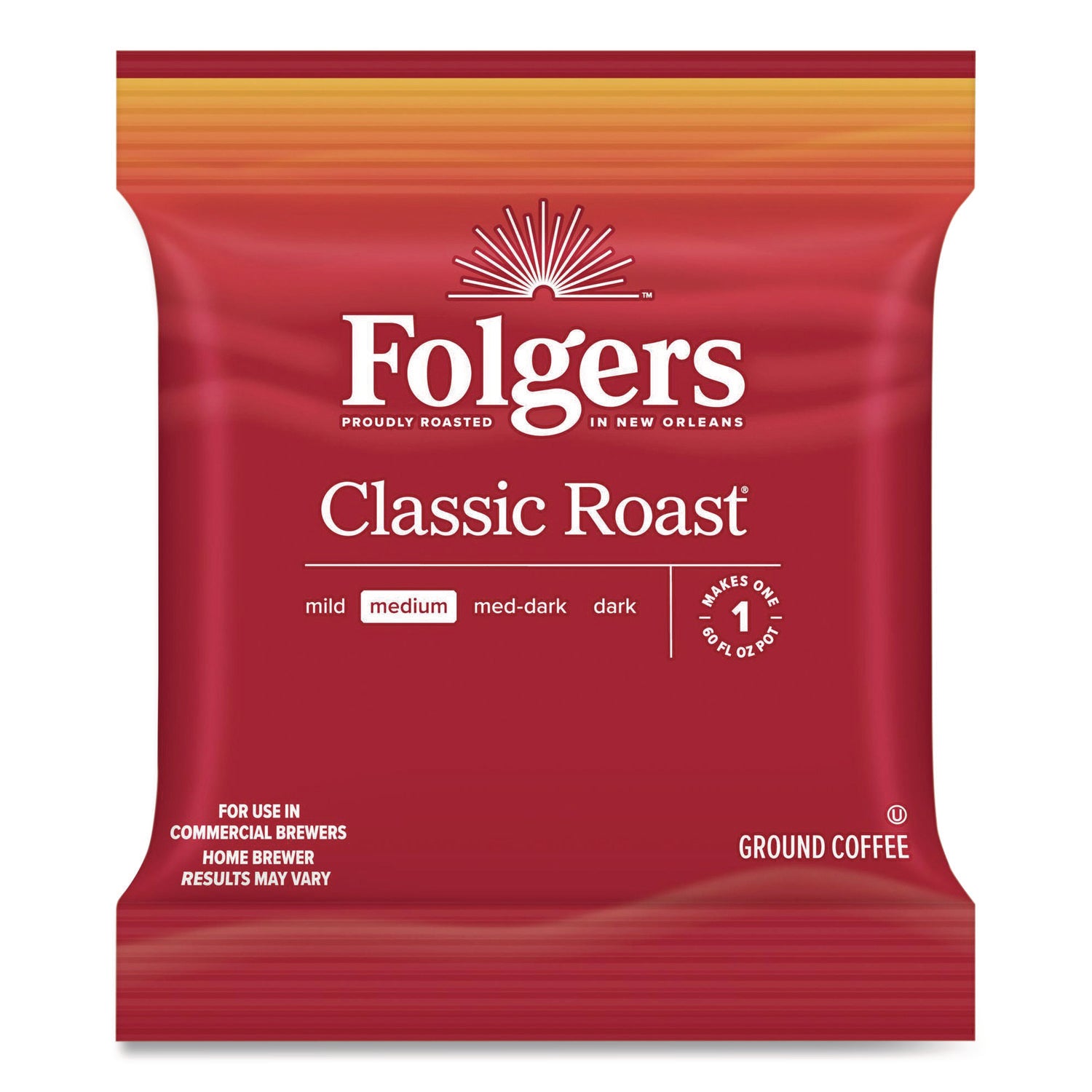 Coffee, Classic Roast, 1.2 oz Packets, 42/Carton