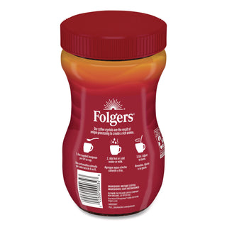 Instant Coffee Crystals, Classic Roast, 8 oz Jar, Medium