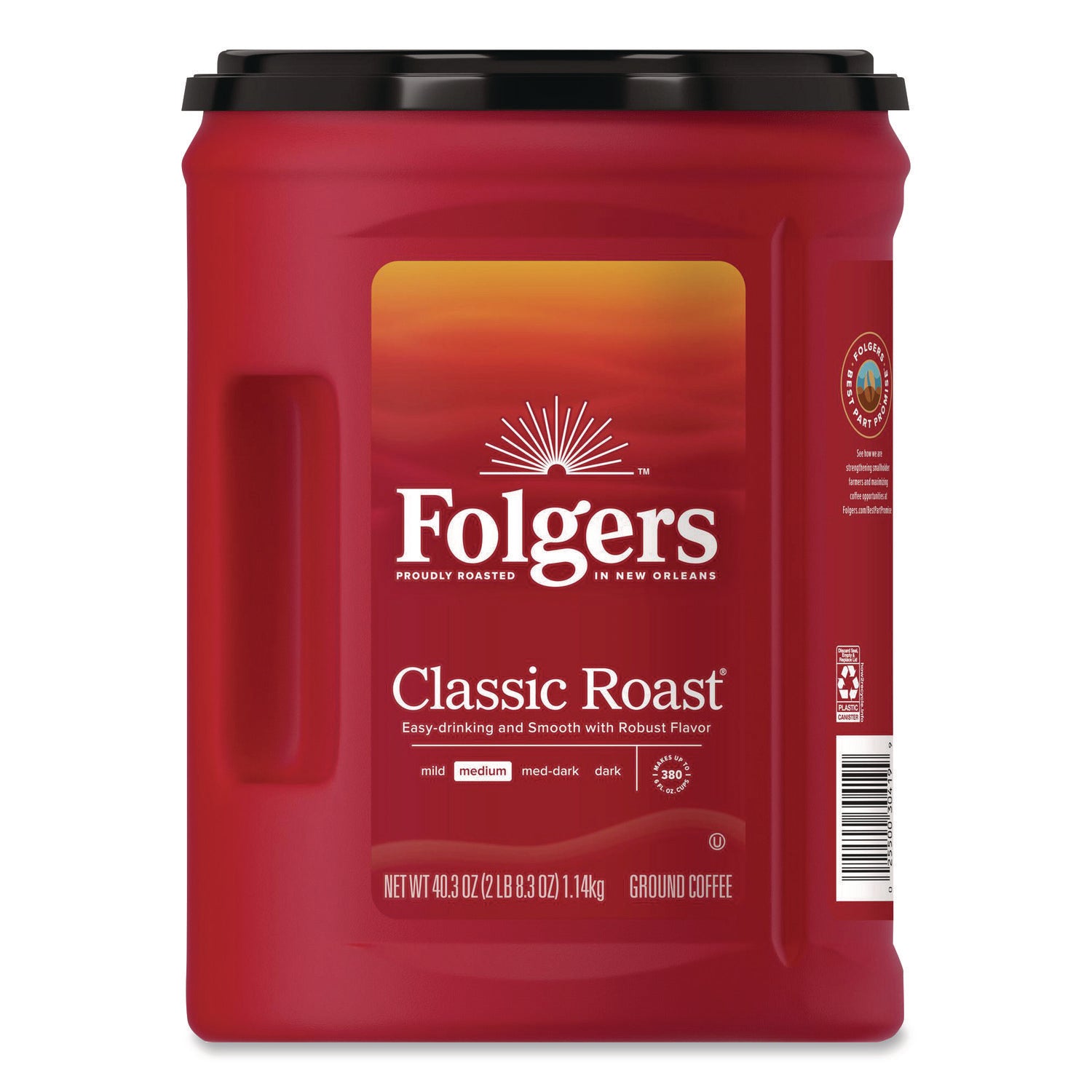 Folgers Ground Canister Classic Roast Coffee - Medium - 1 Each