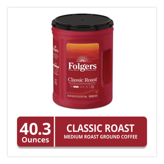 Folgers Ground Canister Classic Roast Coffee - Medium - 1 Each