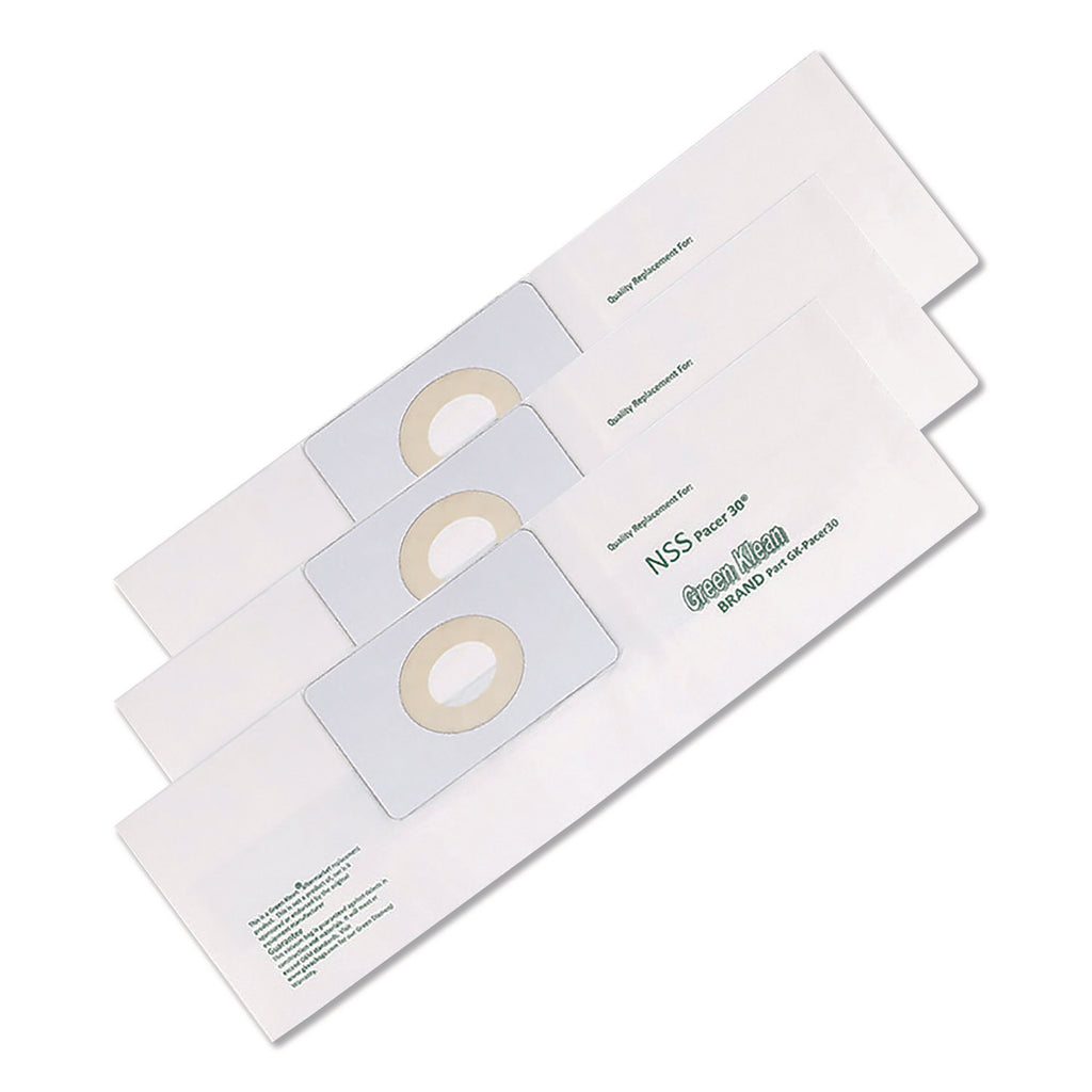 Replacement Vacuum Bags, Fits NSS Pacer 30, 3/Pack