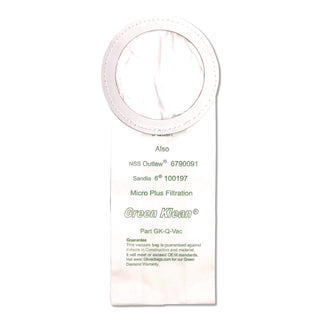 Replacement Vacuum Bags, Fits NSS Outlaw/ProTeam QuarterVac/Sandia/Sanitaire, 10/Pack