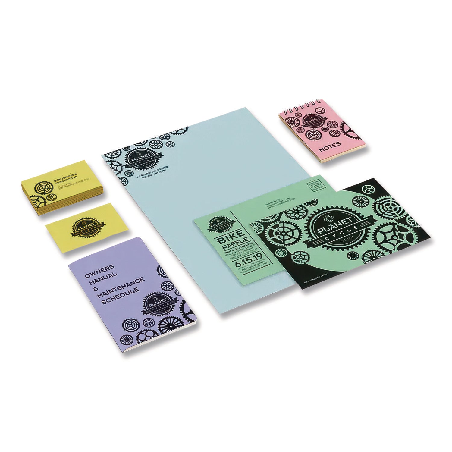 Color Cardstock, 65 lb Cover Weight, 8.5 x 11, Assorted Pastel Colors, 50/Pack