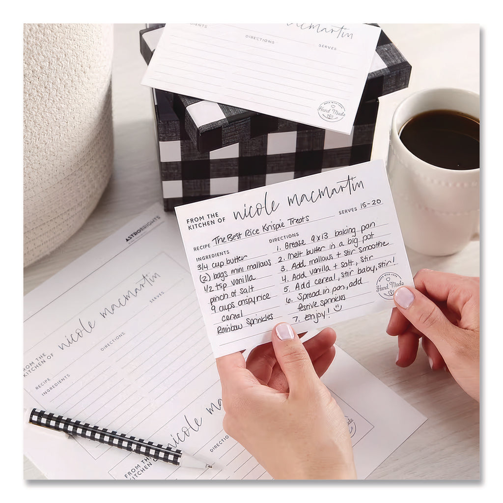 Exact Index Card Stock, 94 Bright, 110 lb Index Weight, 8.5 x 11, White, 250/Pack