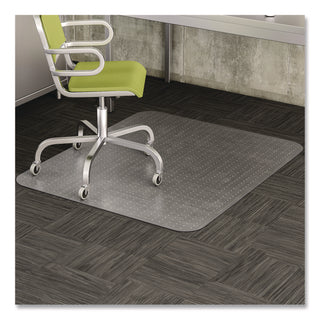 DuraMat Moderate Use Chair Mat, Low Pile Carpet, Flat, 45 x 53, Rectangle, Clear