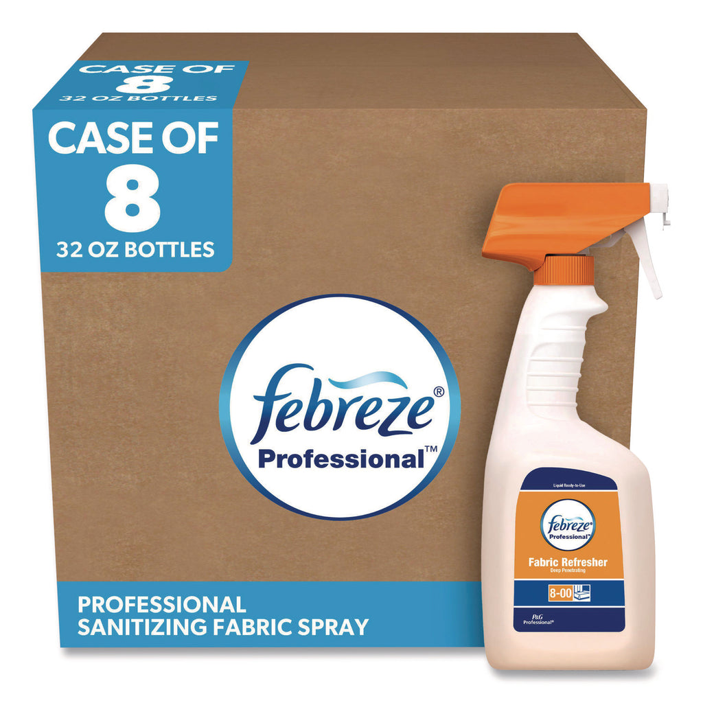Febreze Fabric Refresher Spray - For Fabric - 32 fl oz (1 quart) - Fresh Scent - 8 / Carton - White